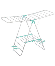 Сушилка для белья Рыжий Кот CD-03 напольная двухуровневая, с держателями для обуви, 133*50*92 см