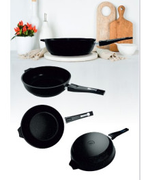 Мечта Сотейник литой 26см Гранит Brown с несъем. ручкой 263806 (10)