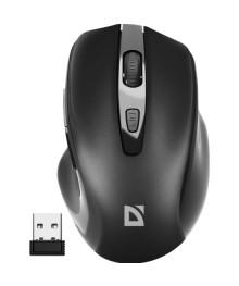 Мышь Defender беспр,лазер Prime MB 053 черный,6D,800-1600dpi бесшумн