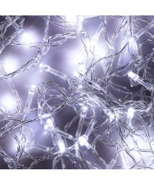 Эл.гирл. СНОУ БУМ вьюн 9м, 100 LED, белый, пост. свечение, ПВХ прозр., 220Вке. Доставка Барнаул, Кемерово, Томск, Новокузнецк, Горно-Алтайск, Междуреченск, Ленинск-Кузнецкий.