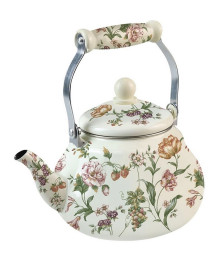 Чайник ZEIDAN эмалированный 2,4 л Z-4511 Bouquet, подходит для индукц (Турция)