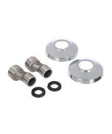 Эксцентрики Набор для смесителя, с отражателями, прокладками, нерж. сталь, 2 шт., хром
