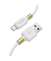 Кабель USB - micro USB BOROFONE BX59 Белый 2.4A, 1м ПВХ