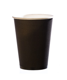 Стакан бумажный 350мл черный  Д90 /1000/50 (529568)