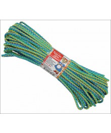 Шнур вязаный полипр. с серд. Цвет. "Радуга", (красн,син.,зел.,жёлт), 5 мм, L 20 м КОШКИН ДОМ