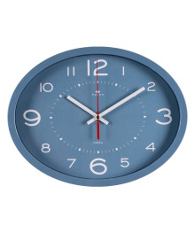 Часы настенные СН 2720 - 118 овал 22,5х29см, корпус синий "Классика" (10)