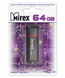 USB2.0 FlashDrives64 Gb Mirex KNIGHT BLACKовокузнецк, Горно-Алтайск. Большой каталог флэш карт оптом по низкой цене со склада в Новосибирске.