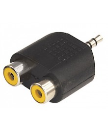 переходник штекер Ф3,5  - 2 гнезда RCA /уп.5/а комнатная оптом с доставкой по Дальнему Востоку. Большой каталог комнатных антенн по низкой цене.