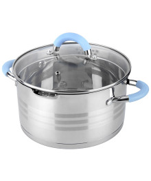 Mallony Кастрюля MELODIA 4,5 л, из нерж стали, с крышкой-дуршлагом и 2-мя носиками для слива