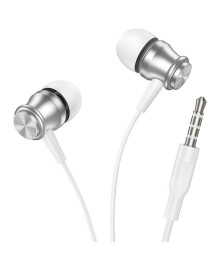 Наушники BOROFONE BM75 вакуумные с микрофоном, 1,2 метра, белый (1000)