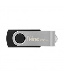 USB2.0 FlashDrives256Gb  Mirex SWIVEL BLACK