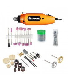 Гравер ЕРМАК 12В,16000 об*мин, набор 80 предметовт оптом со склада в Новосибирске. Бензопилы оптом по низкой цене. Бензопилы оптом - высокое качеств