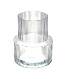 Ваза стеклянная, 15х11х18 см