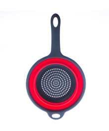 Дуршлаг складной силиконовый с ручкой d19см  №5 (524483)