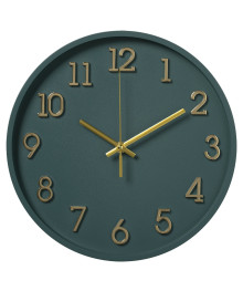 Часы настенные СН 2831 - 002 круг d=28см, открытая стрелка, корпус малахит, "Классика" (10)