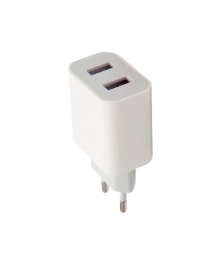 Блок пит USB сетевой  GoPower GP2U 2USB 2.4A 12W белый (1/108/432)