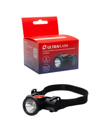 Фонарь Ultra Flash LED53415 (налоб.аккум 3,7В,,черный, LED XPE, 1 Ватт, 3 реж., Micro-USB, бокс)
