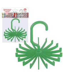 Крючки -вешалка д/галстуков и ремней, d13.5см, пласт., VL26-73