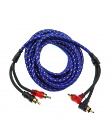 Набор кабелей для автоакустики TDS TS-CAD08 Кабель аудио в оплётке (2RCA-2RCA, 5м)