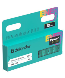 Бат LR6 Defender 10BL блистер 10шт PowerPulse
