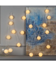 Эл.гирл. "Нить" 5 м с насадками "Клубки белоснежные", IP20, прозрачн нить, 20 LED, тепл бел, 220Вке. Доставка Барнаул, Кемерово, Томск, Новокузнецк, Горно-Алтайск, Междуреченск, Ленинск-Кузнецкий.