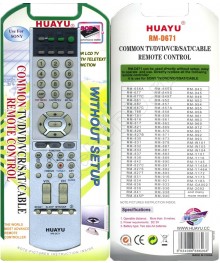 пульт ду Универсальный для"Sony-TV/DVD" RM-D671м. Большой каталог пульт ДУ оптом по низкой цене. Большой каталог пульт ДУ со склада в Новосибирск.