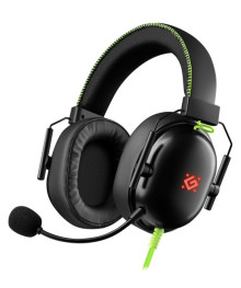 гарнитура Defender Toxic черный,игровая,7.1, LED, провод 2м