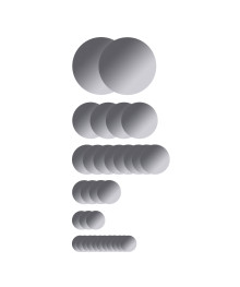 Зеркальных наклеек набор 32 шт