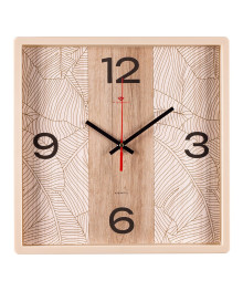 Часы настенные СН 3028 - 013 квадрат 30х30см, корпус бежевый "Арабеска" (10)