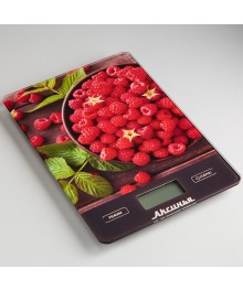 Весы кухонные АКСИНЬЯ КС-6502 "Сочная малина": 5 кг, стекло (Россия)(24) кухоные оптом с доставкой по Дальнему Востоку. Большой каталогкухоных весов оптом по низким ценам.
