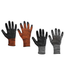 Перчатки садовые INBLOOM нейлоновые с нитриловым полуобливом, р.10, 24.5см, 34 г