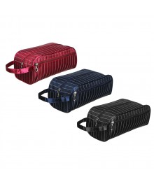 Косметичка дорожная "Полоска", ткань, 28х12х14см Востоку. Косметички оптом по низкой цене. Качественные косметички оптом со склада в Новосибирске.