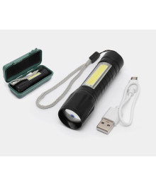 Фонарь NICEDEVICE ND-4004 ручной (350 люмен, 3 режима, CREE T6 + COB, акк 1*18650)