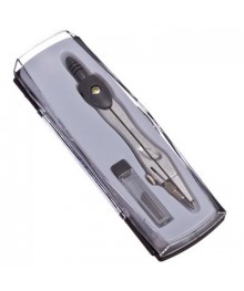 Готовальня 2 пр. (циркуль металлический, пенал с запасными стержнями)