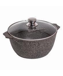 Мечта Кастрюля литая 4л АП Premium Mokko со стекл крышкой арт 44902 (5)