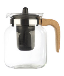Чайник заварочный  Mallony La Caffetteria, 1500 мл, с деревянной ручкой/фильтр из полипропилена