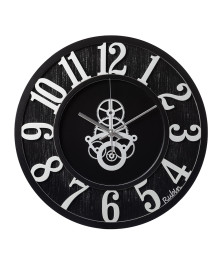 Часы настенные СН 4046 - 002 из дерева, с патиной d=40 "Механизм" (5)