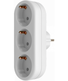 сет/тройник Defender TG-01 3розетки,заземление, белый