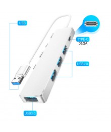 Концентратор USB (HUB) Орбита OT-PCR21 USB, 5 гнезд (3*USB 2.0, 1*USB 3.0, 1*Type-C)даптер с доставкой по Дальнему Востоку. Большой каталог USB разветвителей со склада в Новосибирске.