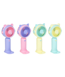 Вентилятор ИГРОЛЕНД ручной портативный, 1 скорость, 1,5V, 2хАА, PP, 9х5,5х18 см, 4 диз