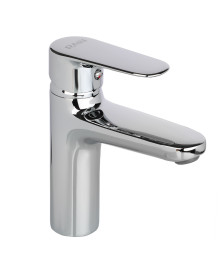 Смеситель RAIN для раковины Оникс, картридж 35мм, гайка, латунь, хром