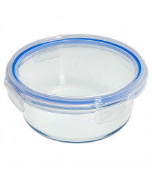 Контейнер Забава РК-0106/2 круглый с герм. крышкой из жаропроч. стекла 1,0л 17,4*6,7 см (12)