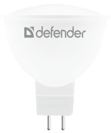 Эл. лампа светодиодная Defender LED-MR16 -10W/865/GU5.3 софит, холодный дневной)уп.1шт
