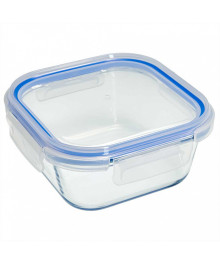 Контейнер Забава РК-0105/2 квадратн с герм. крышкой из жаропроч. стекла 0,8л 15,2*15,2*6,2 см (24)