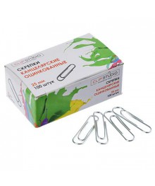 Скрепки ClipStudio метал.оцинкованные 25мм, 100шт  (уп.10п)