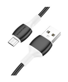 Кабель USB - micro USB BOROFONE BX84 черный 2.4A, 1м