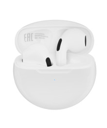 Наушники беспроводные BY TWS Promo LitePods, вкладыши, 28/150 mAh, BT:5.3, белый