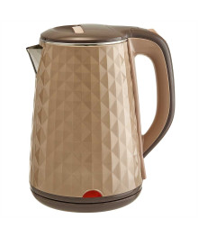 Чайник ВАСИЛИСА ВА-1039 пластик ДВОЙНАЯ СТЕНКА 1,8л, 1500 Вт,бежевый (12)