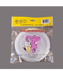 Тарелка десерт 170мл  (уп.10шт.) (34238) цена за упПосуда одноразовая оптом. Одноразовая посуда оптом с доставкой по Дальнему Востоку со склада.