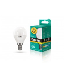 Эл. лампа светодиодная Camelion LED-G45-10W-/830/E14(Шар 10Вт 220В, аналог 90Вт) уп.1/10/100нецк, Ленинск-Кузнецк, Барнаул, Горно-Алтайск, Бийск и др. Большой каталог светодиодных ламп оптом.